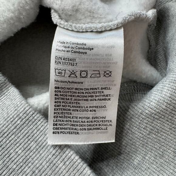 KEITH HARING x H&M Skateboard Figure 1/4 Zip Fleece Sweatshirt Size Medium Mens - Picture 4 of 8